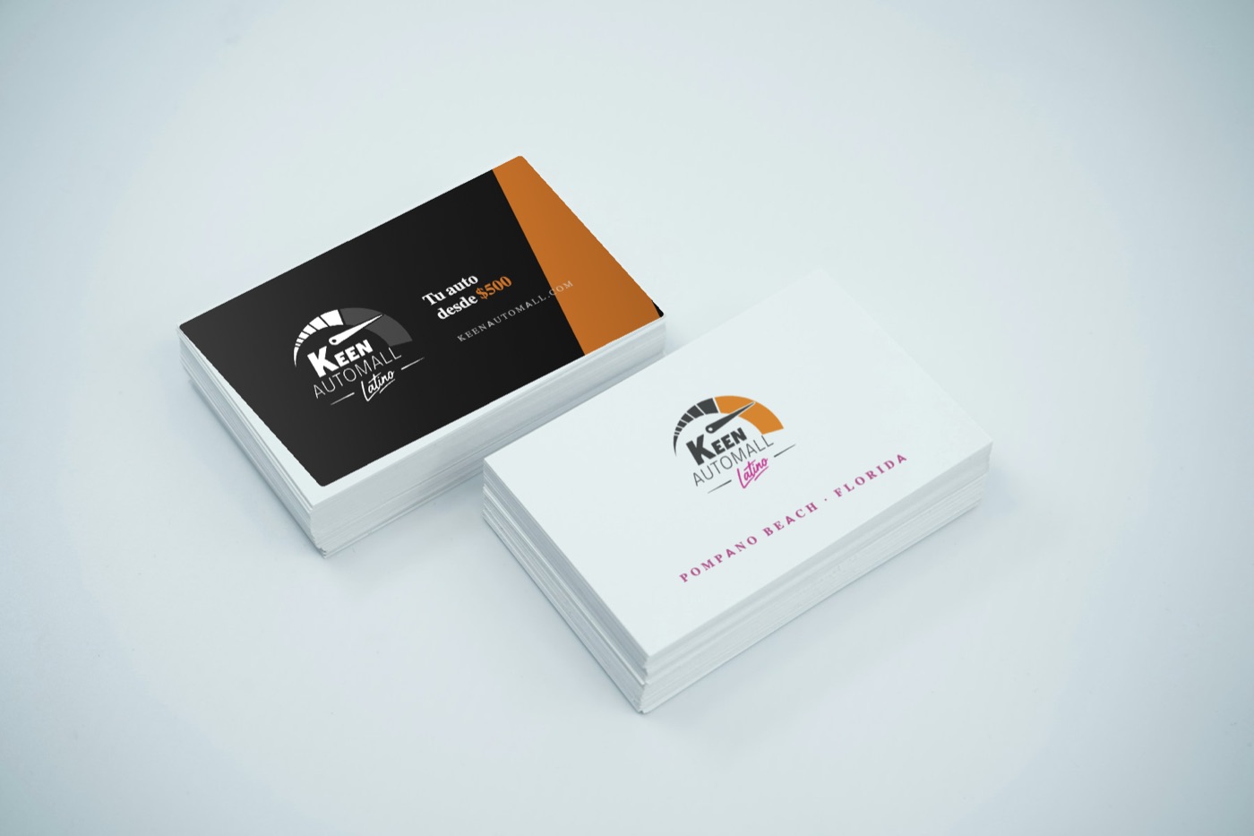 Tarjetas de presentación de Keen Automall Latino